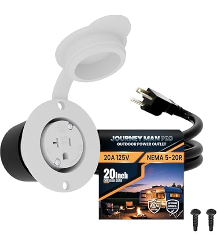 15A Weatherproof Outdoor Power Outlet by Journeyman-Pro 15 Amp 125